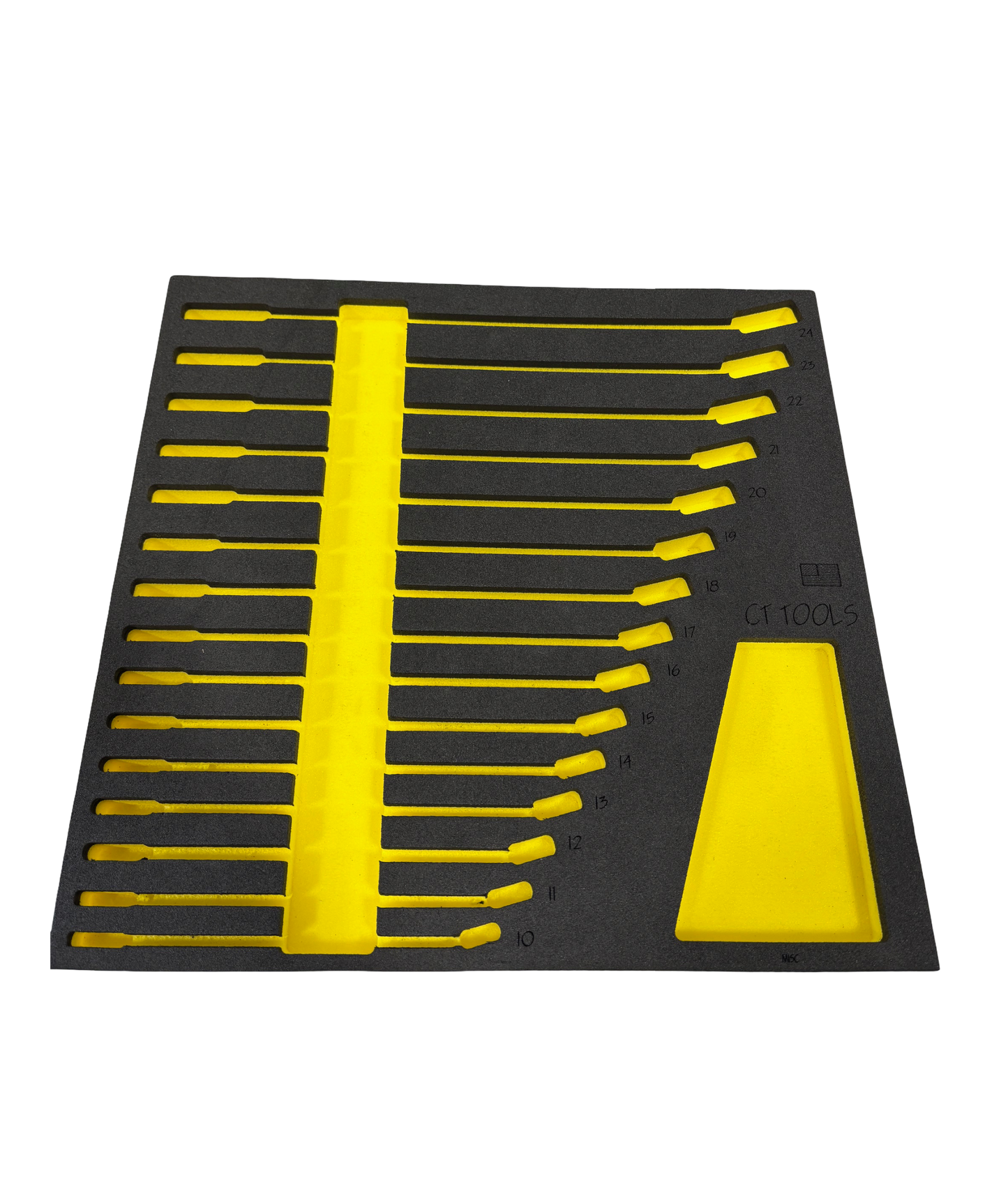 Snap On Style Metric Flank Wrench FOAM (Fits Sizes: 10-24)