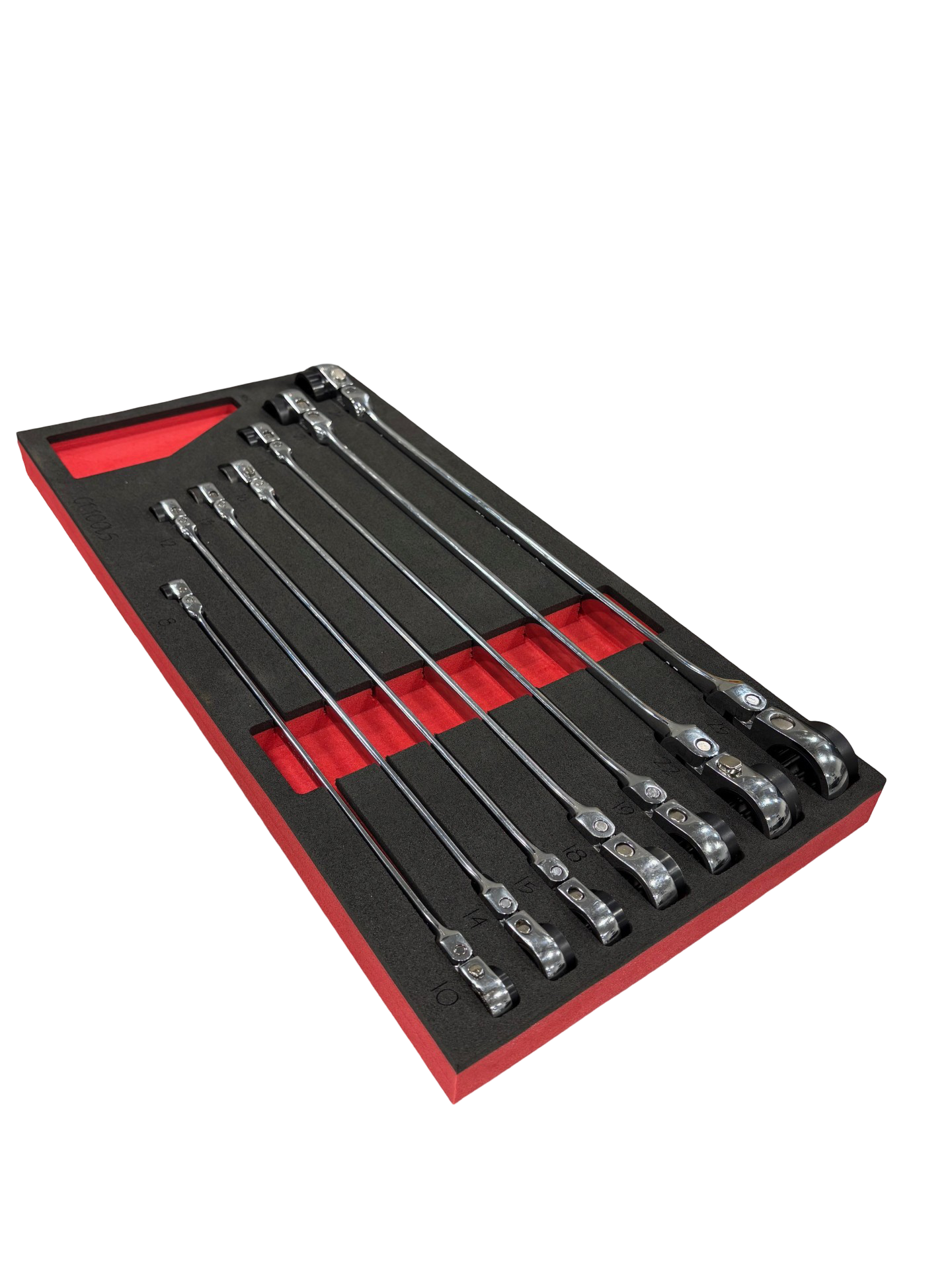 7pc XL Double Box Flex Head Metric Foam Set