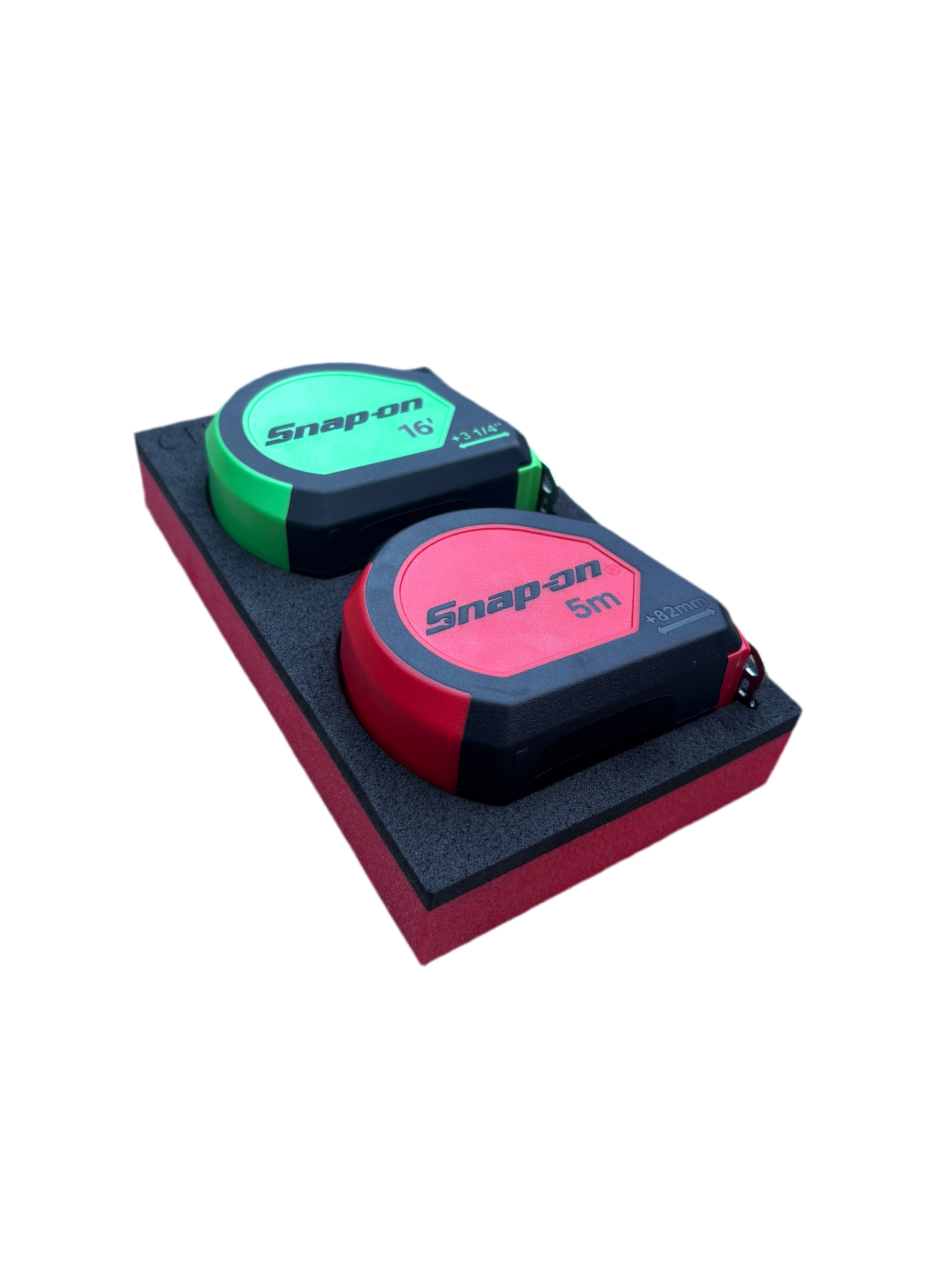 2pc Snap On Style Tape Measure Foam Set (Metric & SAE)