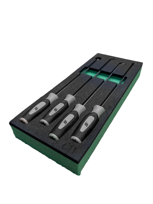 4pc LONG Snap On Style Pick FOAM Set