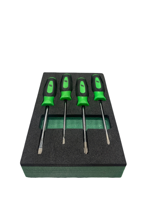 4pc Snap On Style Mini-Tip Screwdriver FOAM SET