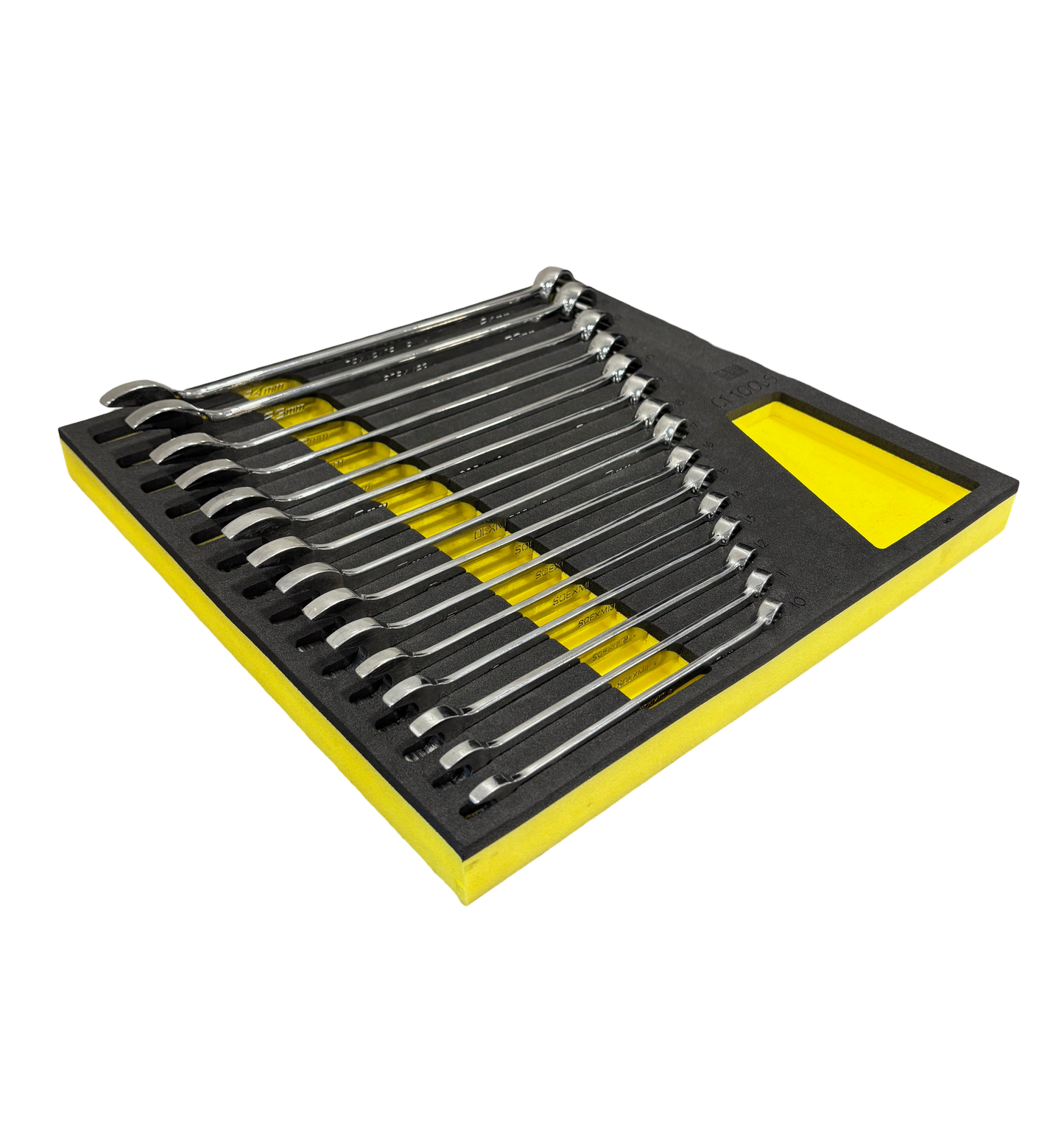 Snap On Style Metric Flank Wrench FOAM (Fits Sizes: 10-24)