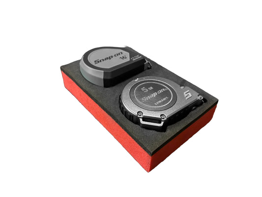 2pc Snap On Style Tape Measure Foam Set (Metric & SAE)