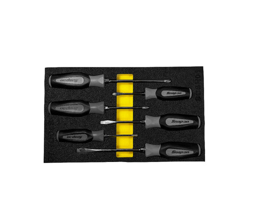 6pc Screwdriver Snap-On Style Foam Set