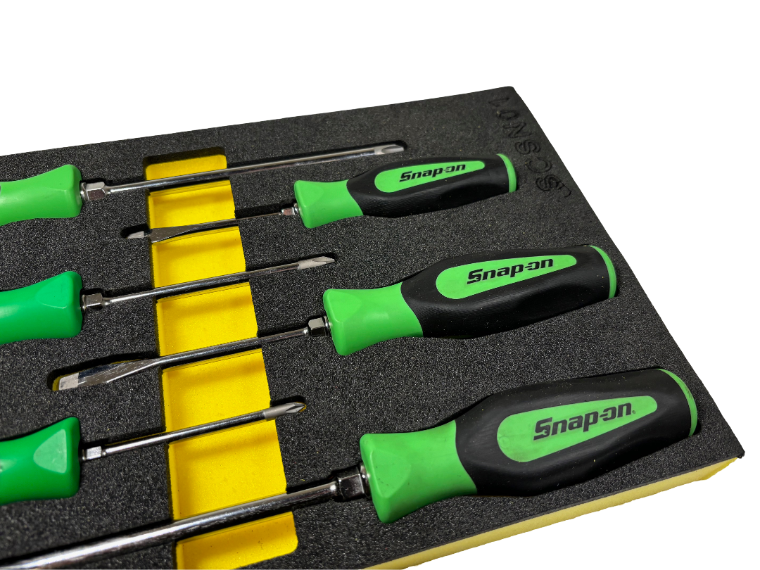 6pc Screwdriver Snap-On Style Foam Set