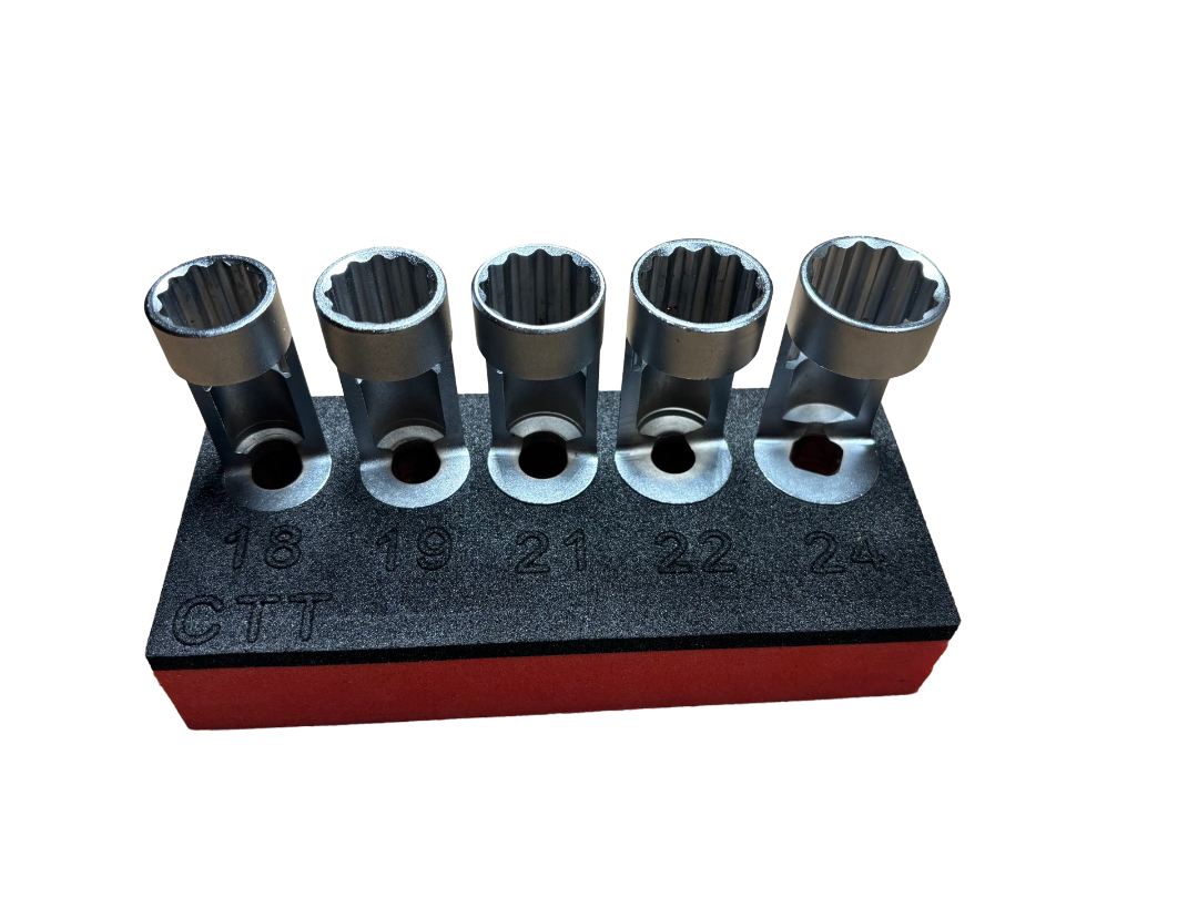 5pc Strut Nut Tool Socket Foam Set